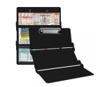 WhiteCoat Clipboard® Trifold - Black Food Industry Edition